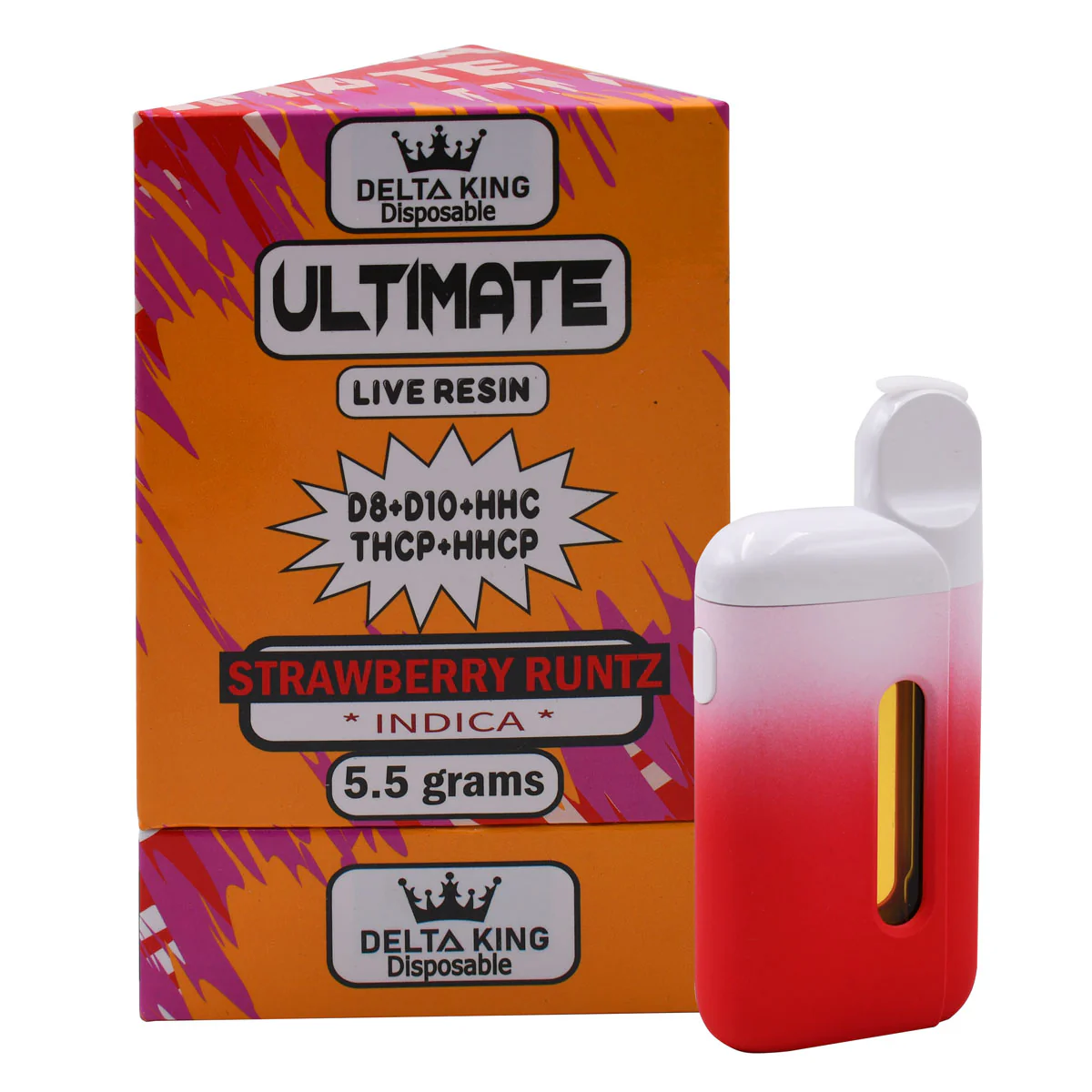 Ultimate Delta 8 Pen D8+D10+HHC+THCP+HHCP 5.5gr Disposable Vape - Image 2